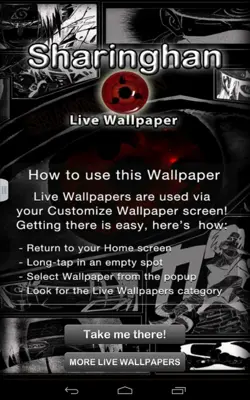 Sharingan Live Wallpaper android App screenshot 3